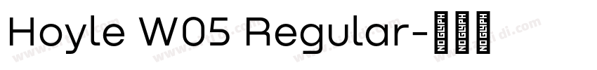 Hoyle W05 Regular字体转换